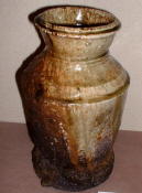 Ash-crusted vase by Furutani Kazuya