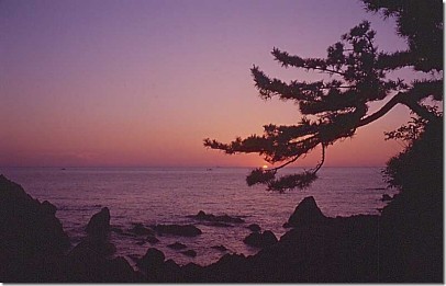Sunset along Echizen coast