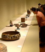 Various pieces on display at Tanabe Museum