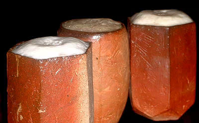 Bizen Beer Mugs by Hoshi Masayuki