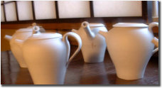 Small kyusu (tea pots) by Uchida Koichi