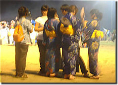 Girls wearing yukata