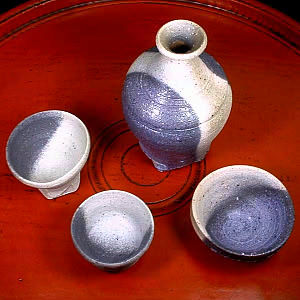 Sake Vessels by Mihara Ken