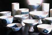 Porcelain pieces by Ami Nagaoka