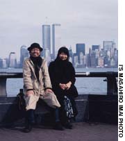 Shimamura Hikaru (left) in New York 